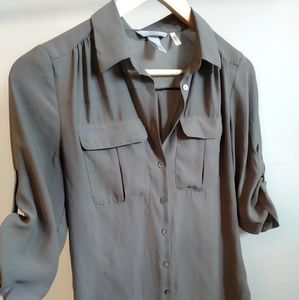 H&M flowy button down top